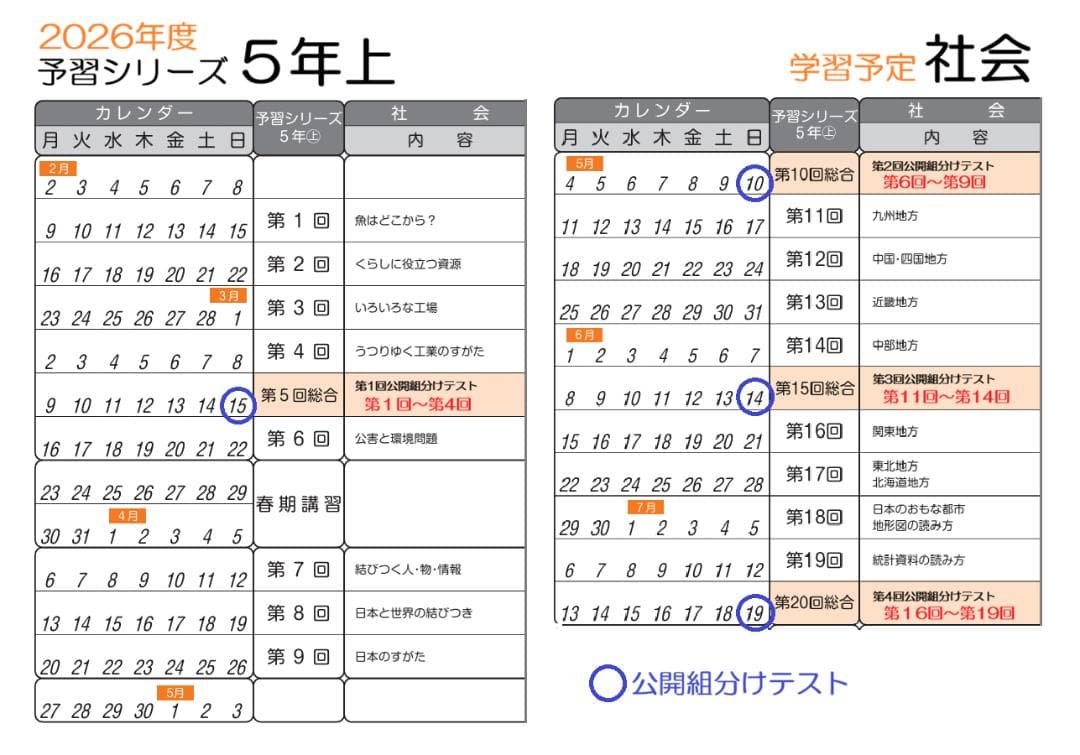 カット済【中学受験】予習シリーズ 社会 5年上(第1-4回) 地理 暗記カードb