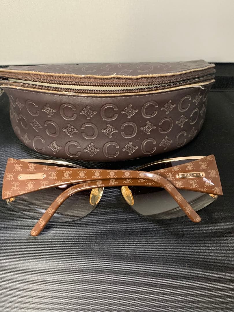 CELINE SC1395 トリオンフ　ゴールドブラウン　サングラス