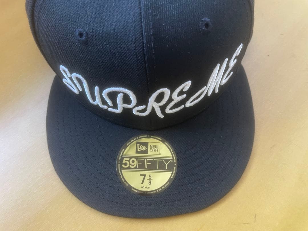 SUPREME 59FIFTY ブラックキャップ 7 5/8