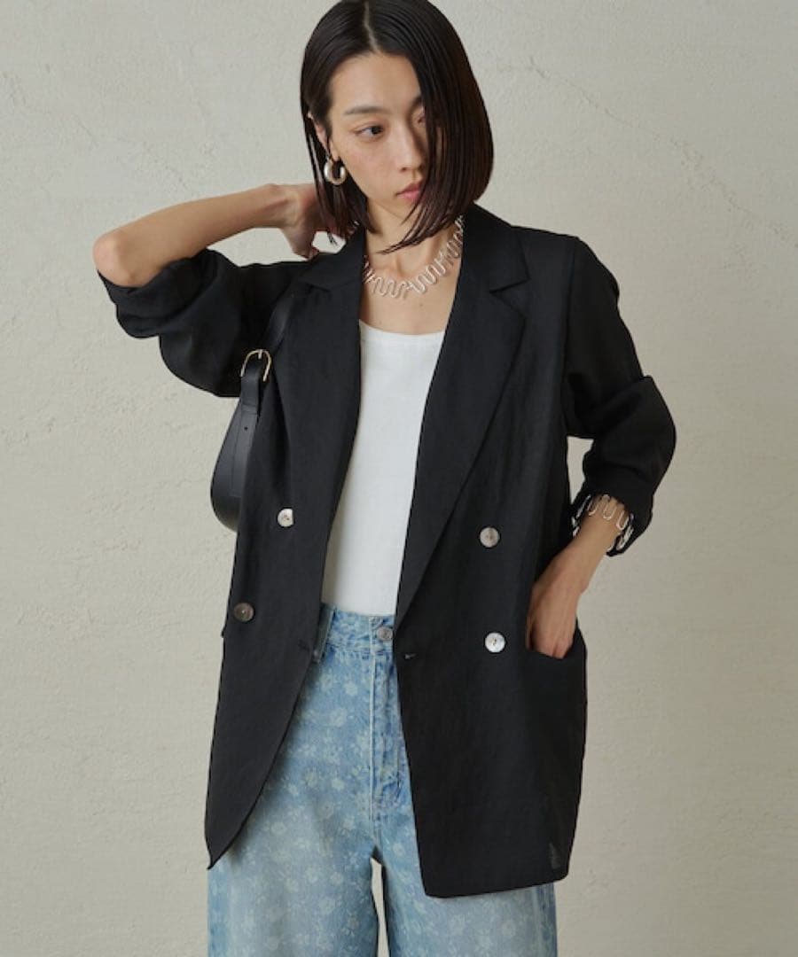 MimicLOUNGEDRESSリネンライクシアージャケット定価2.1万円