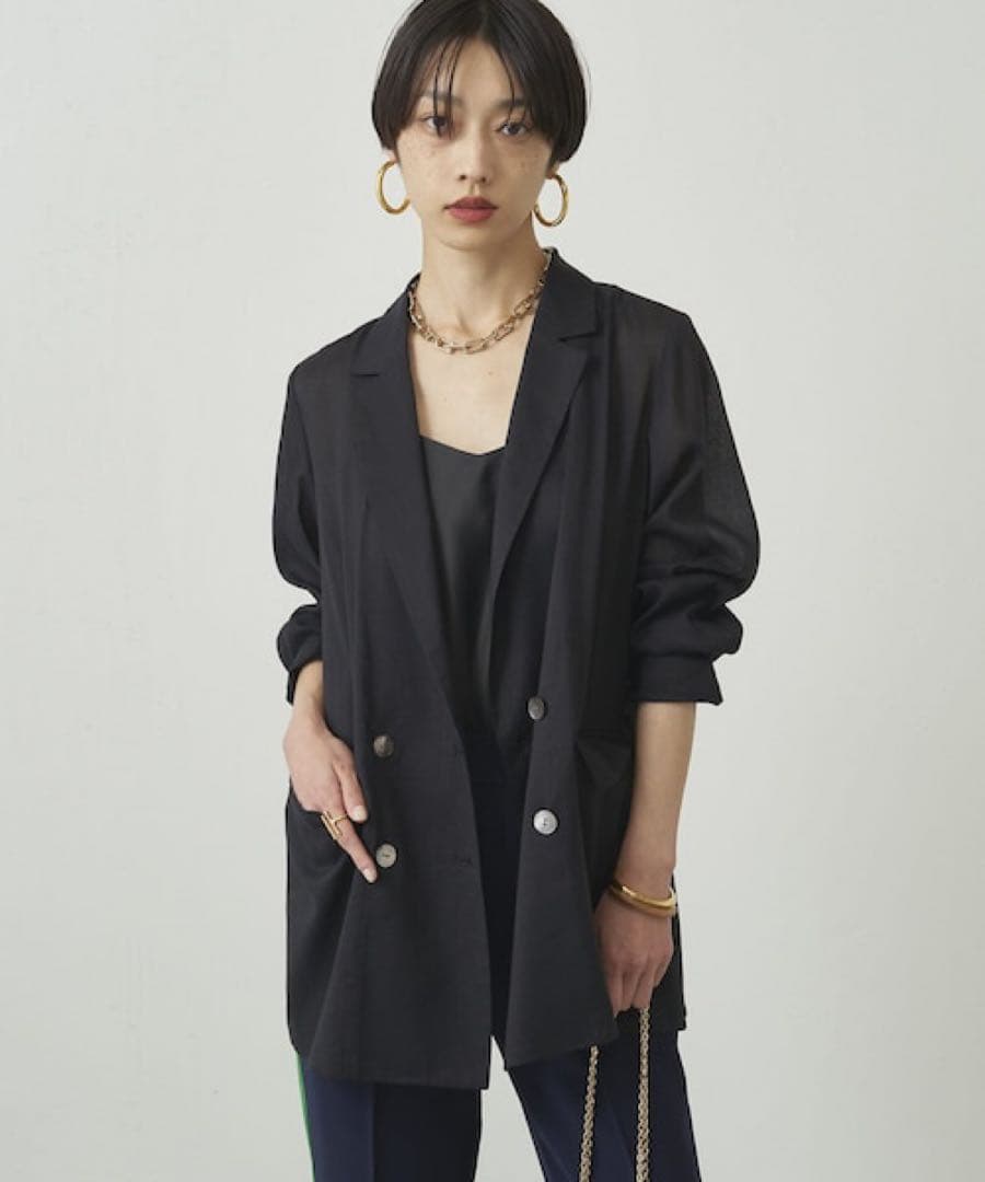 MimicLOUNGEDRESSリネンライクシアージャケット定価2.1万円