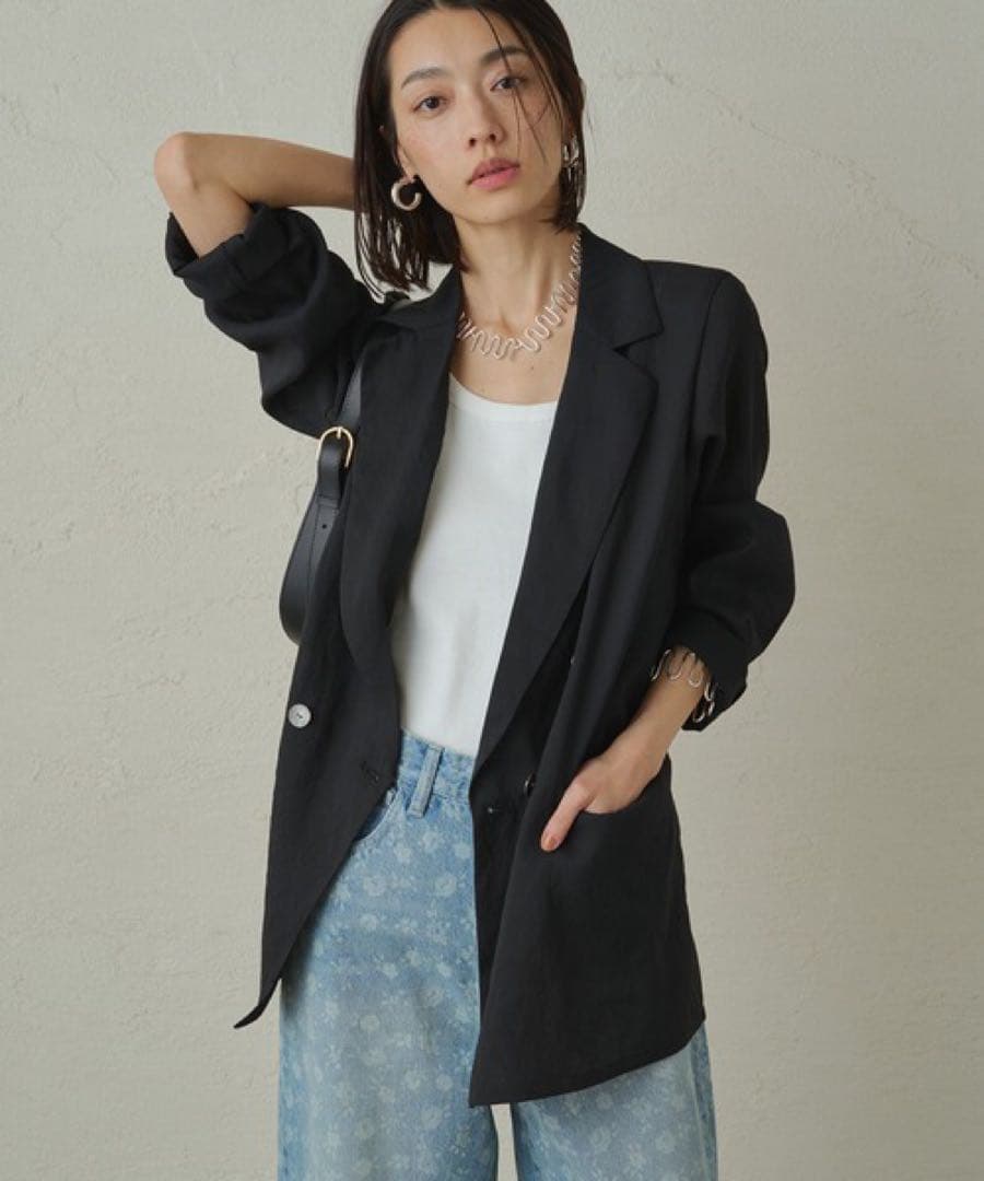 MimicLOUNGEDRESSリネンライクシアージャケット定価2.1万円