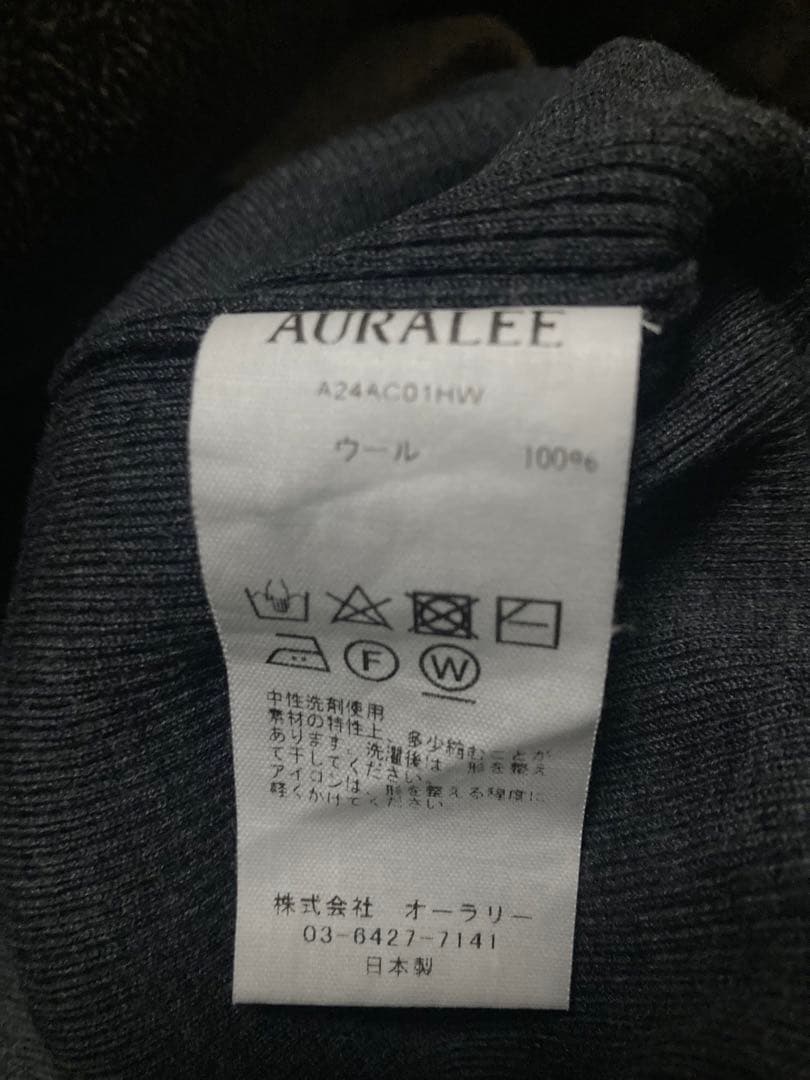 ☆新品☆ AURALEE RIB KNIT SHORT CARDIGANサイズ1