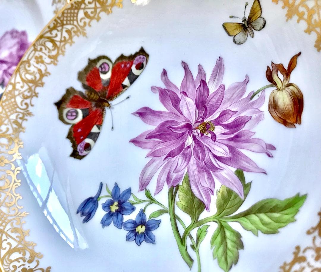 最高峰マイセン| Meissen「FFブルーメ」カップ&ソーサー 未使用完品