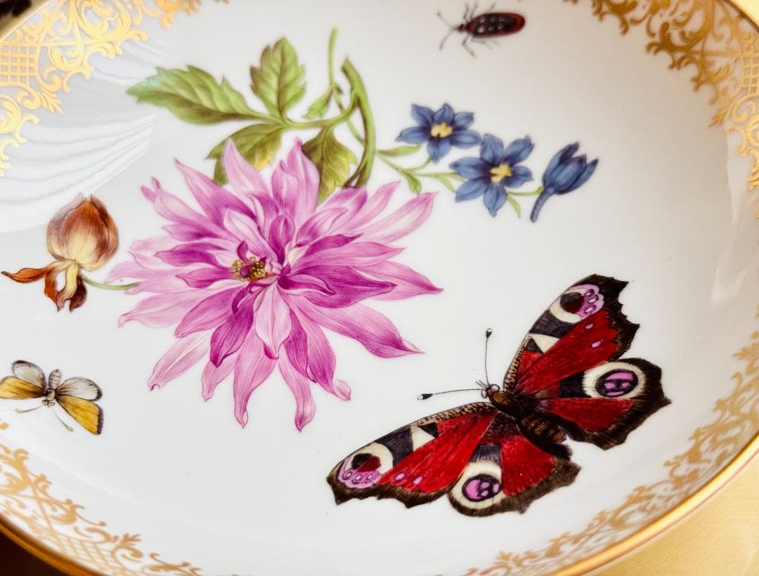最高峰マイセン| Meissen「FFブルーメ」カップ&ソーサー 未使用完品