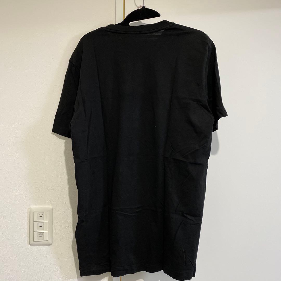 【ブルドッグ 】MONCLER 黒 Tシャツ ロゴ入り
