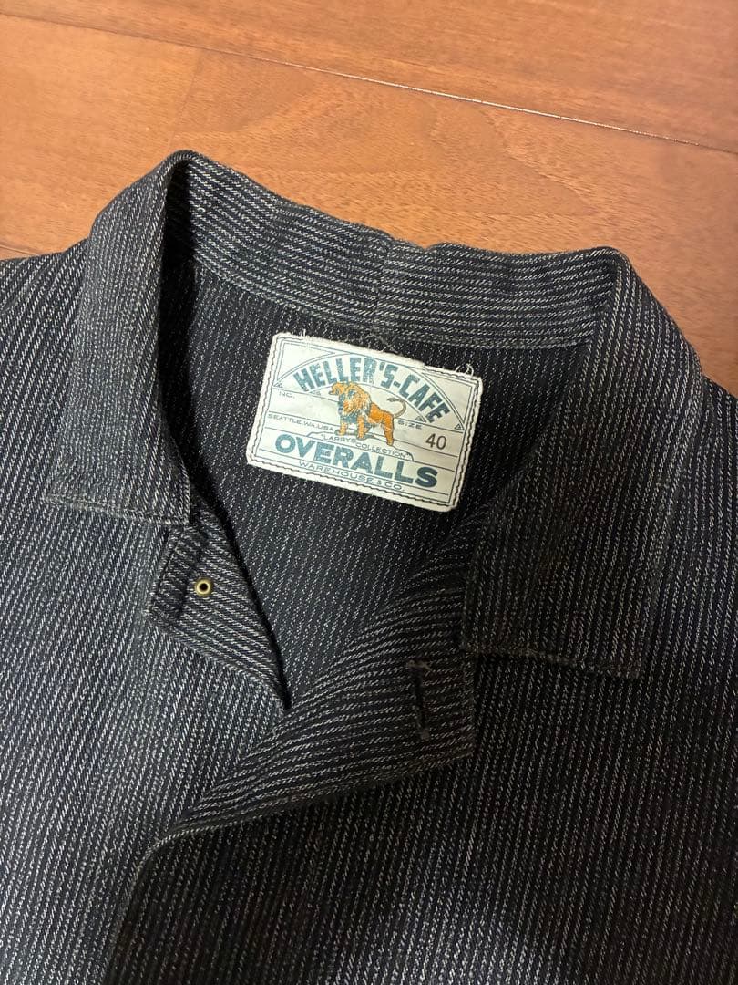 ウエアハウス　HELLER'S CAFE カバーオール 40 ダークグレー