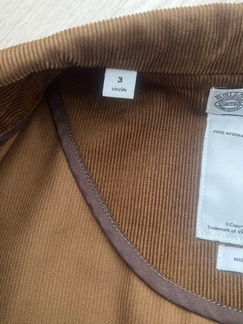 VISVIM コーディロイジャケット　サイズ3
