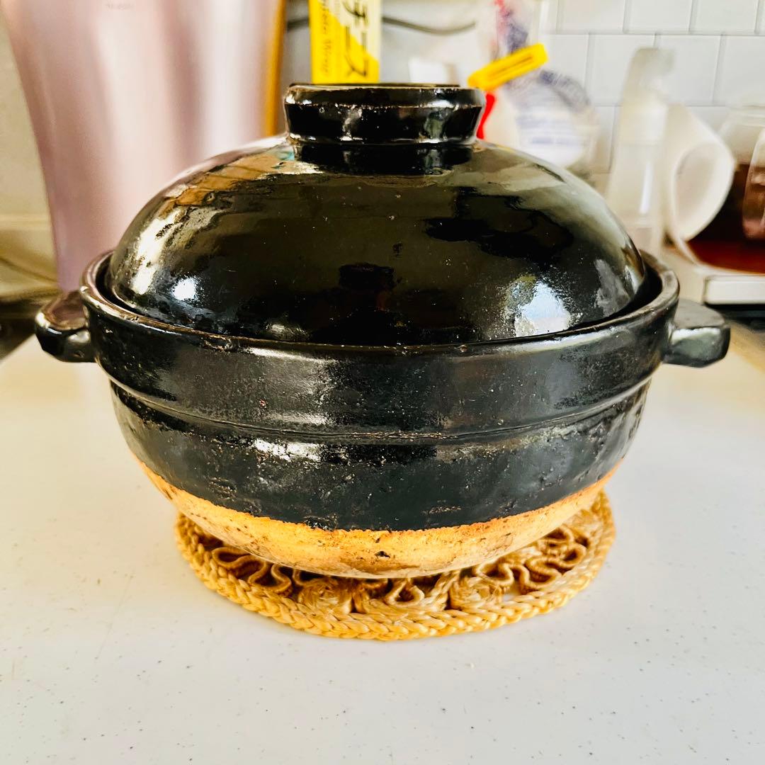 【美品】長谷園 かまどさん 2合炊き 土鍋 炊飯 伊賀焼
