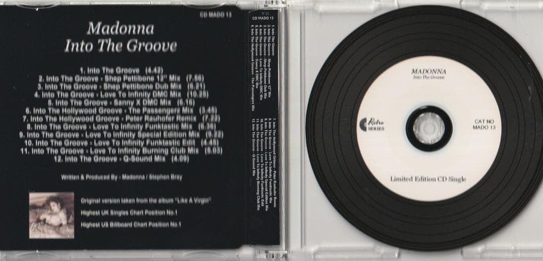 MADONNA　Into The Groove　12 ヴァージョン収録 CD