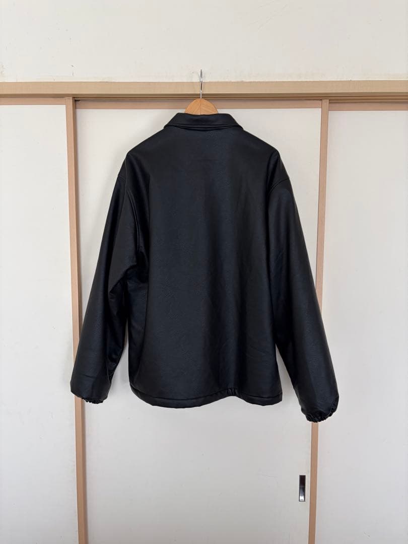 ROLLER MAGAZINE フェイクレザーコーチジャケット M中古