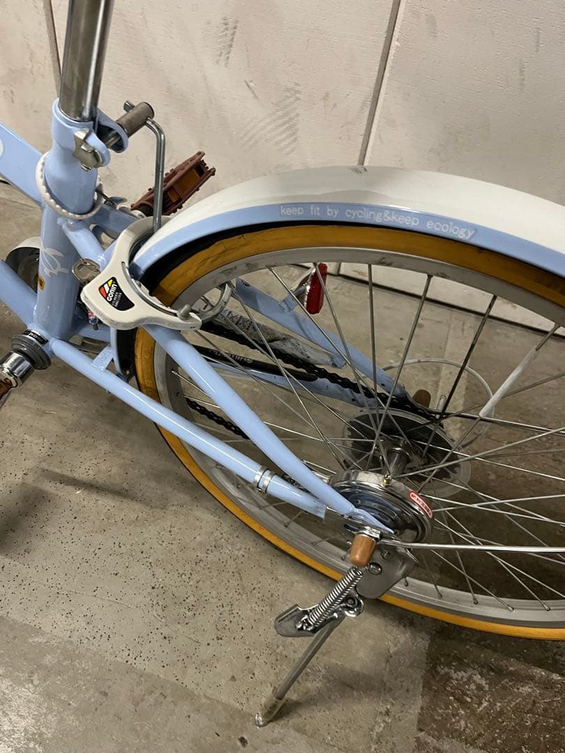 （直接お渡し希望）MAHALO 子供用自転車 水色 前面バスケット付き