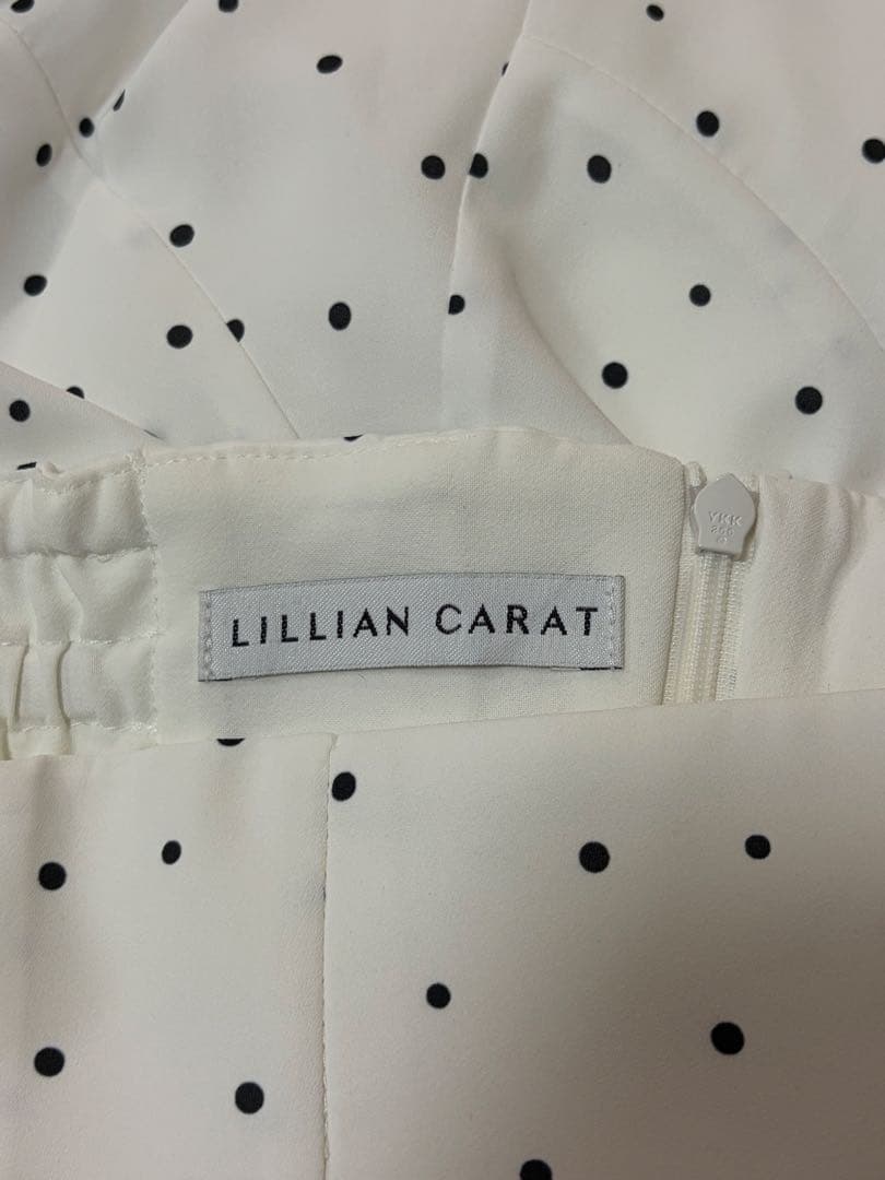 LILLIAN CARAT ドットプリントマーメイドスカート