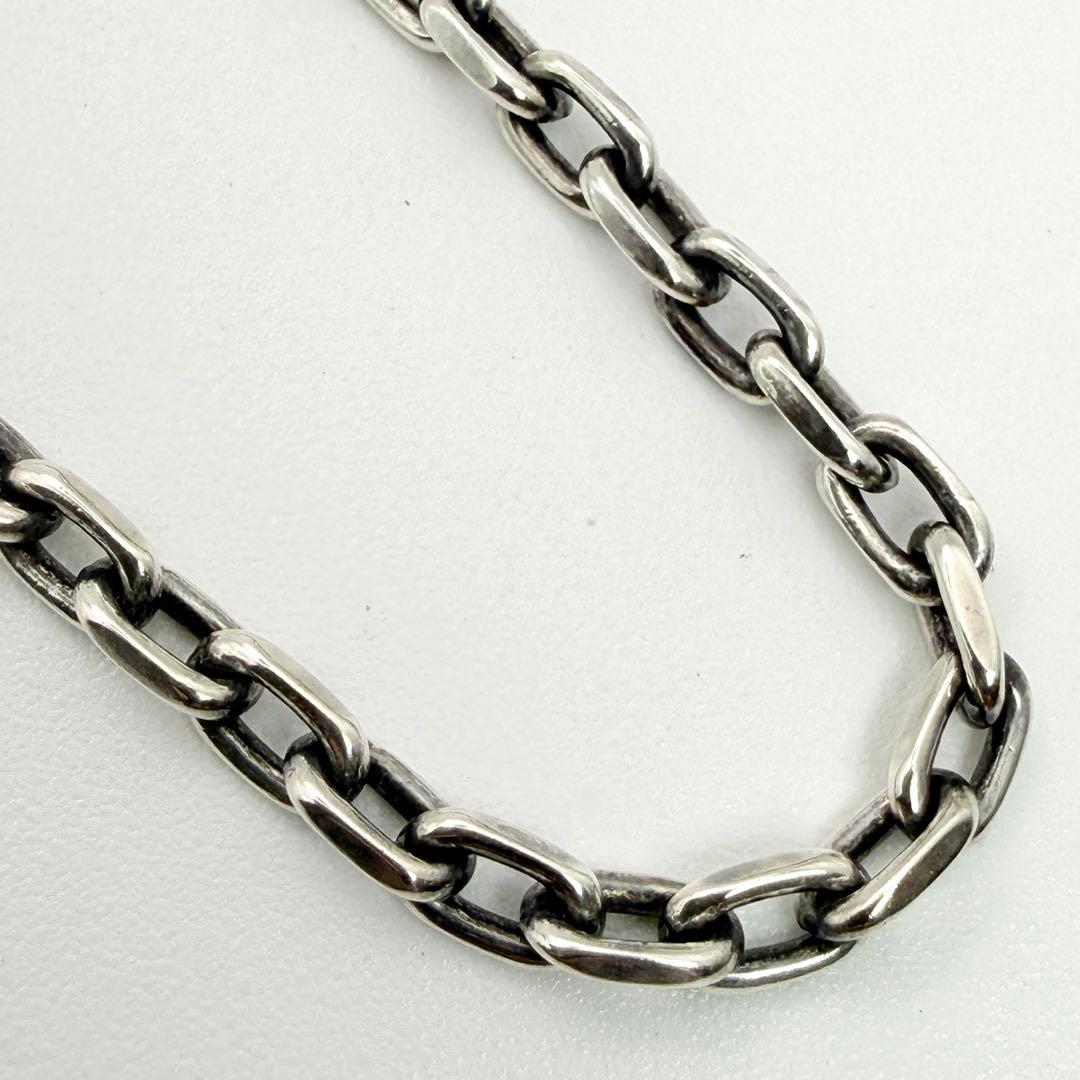 ●【美品】SILVER925 アズキチェーン 3.7mm幅 50cm