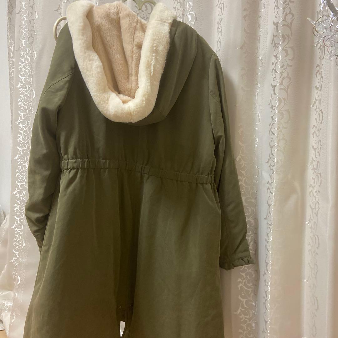 axes femme カーキ モッズコート Lサイズ