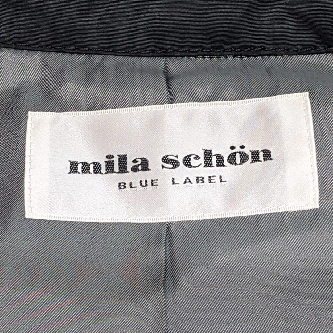赤字覚悟 セール 美品 mila schön 上品 トレンチコート 黒 L～XL