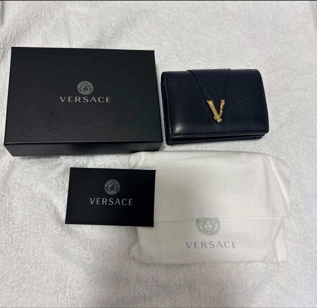VERSACE ヴェルサーチ 折りたたみ財布 VIRTUS 二つ折り