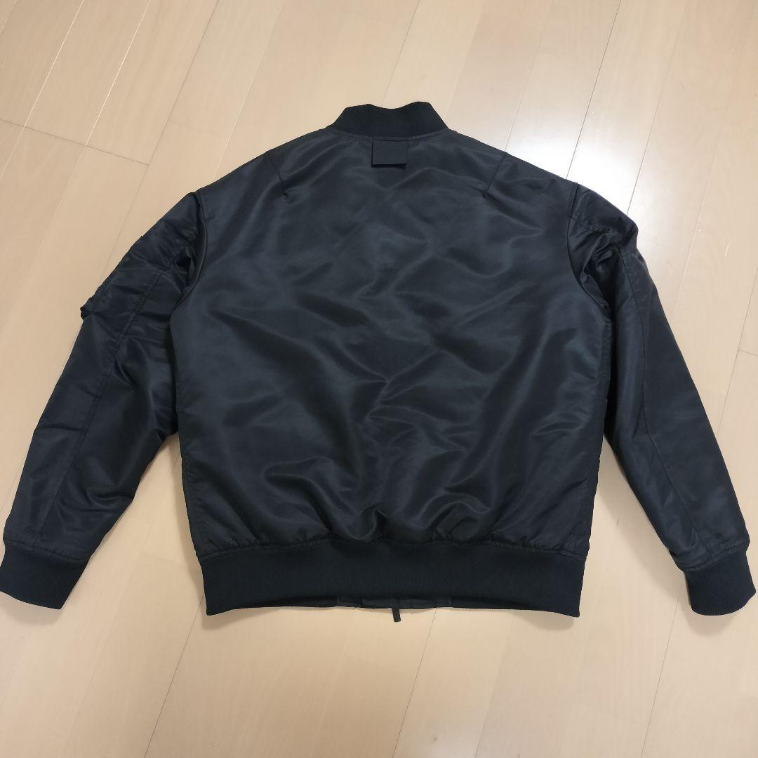 UNIQLO +J ブラック L ハイブリッドダウン オーバーサイズ MA-1