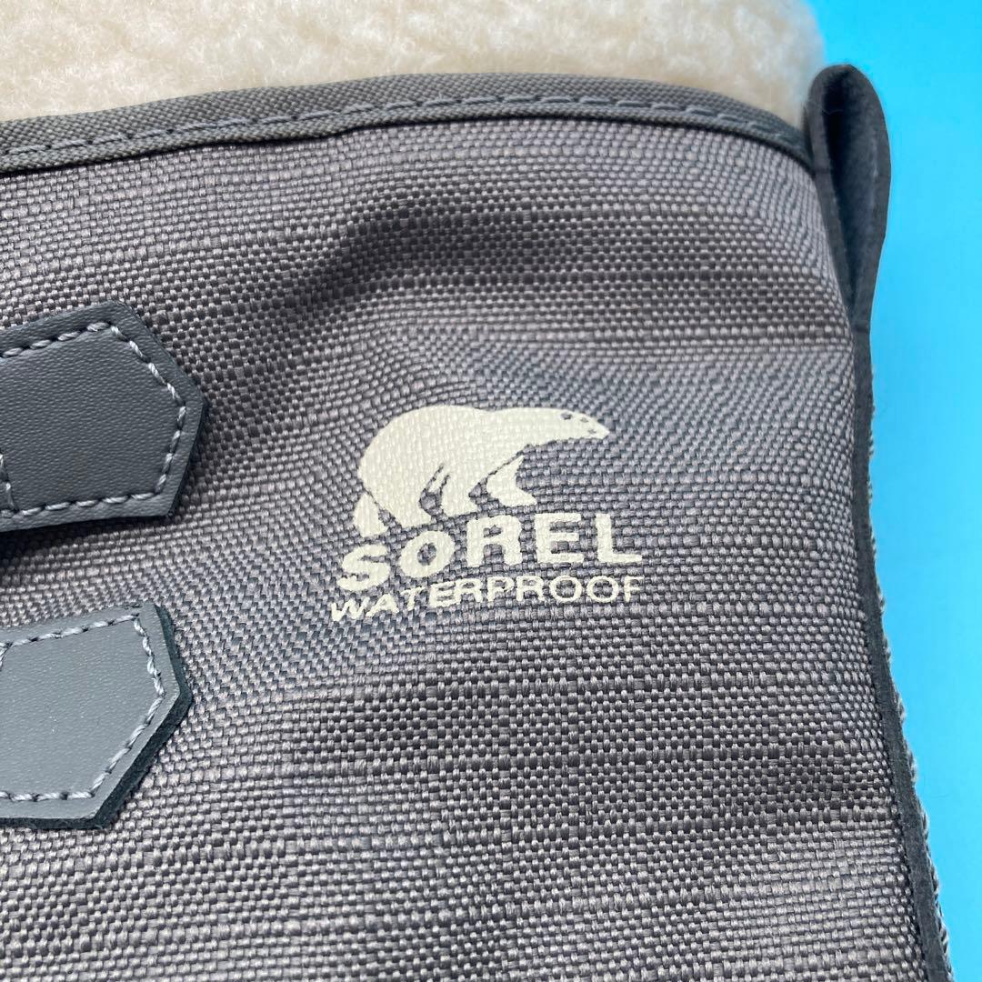 【美品】ソレルSOREL スノーブーツWATERPROOF24.0cmグレー