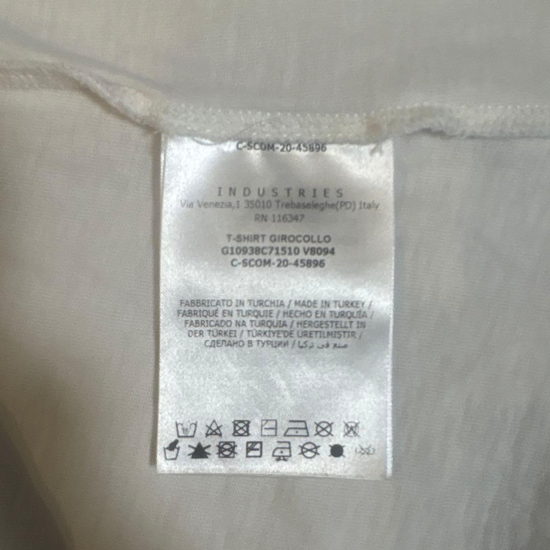 MONCLER ロゴ Tシャツ ホワイト ゴールド Sサイズ