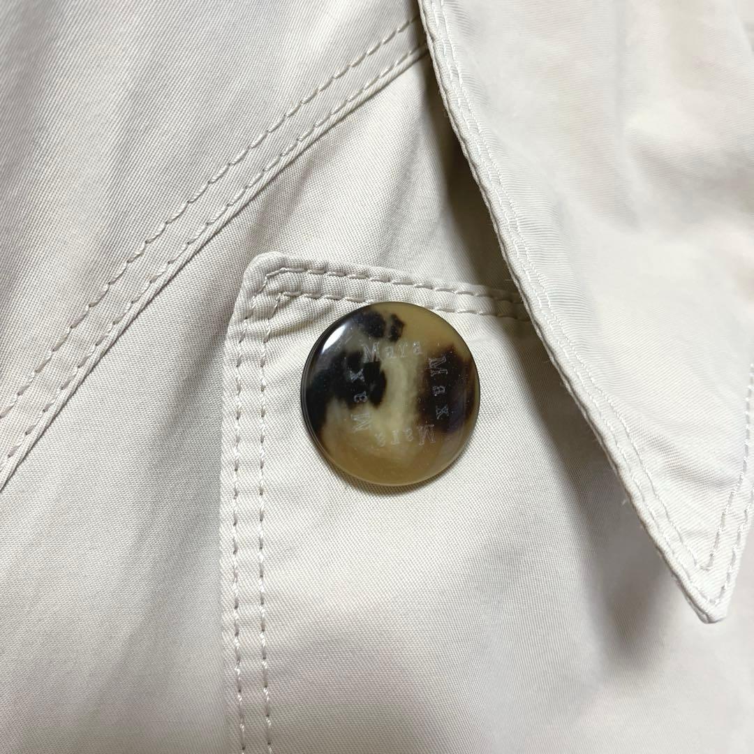 MaxMara マックスマーラ　レインウェア　トレンチコート　ベージュ系　42