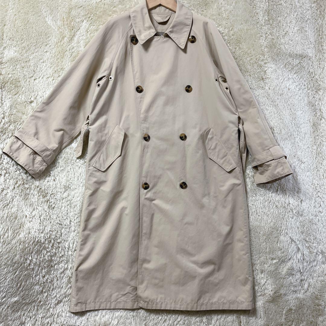 MaxMara マックスマーラ　レインウェア　トレンチコート　ベージュ系　42