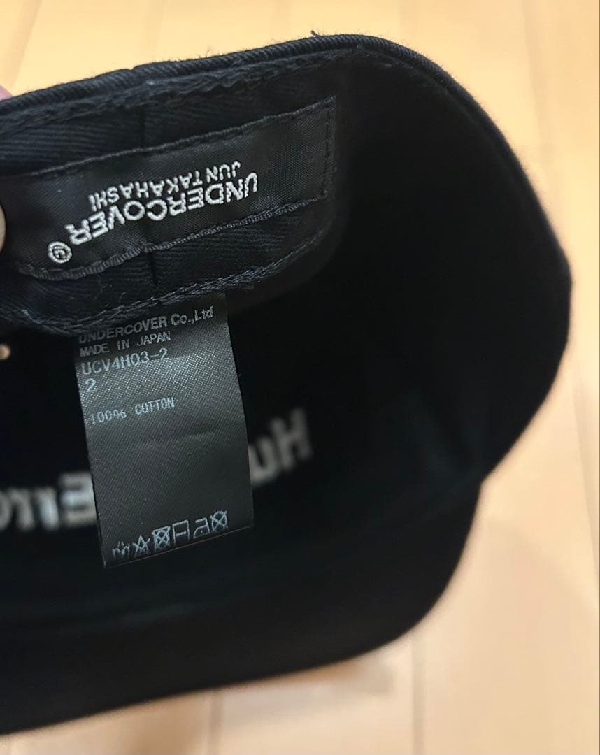 帽子 undercover 18AW HUMAN ERROR Cap Black 2