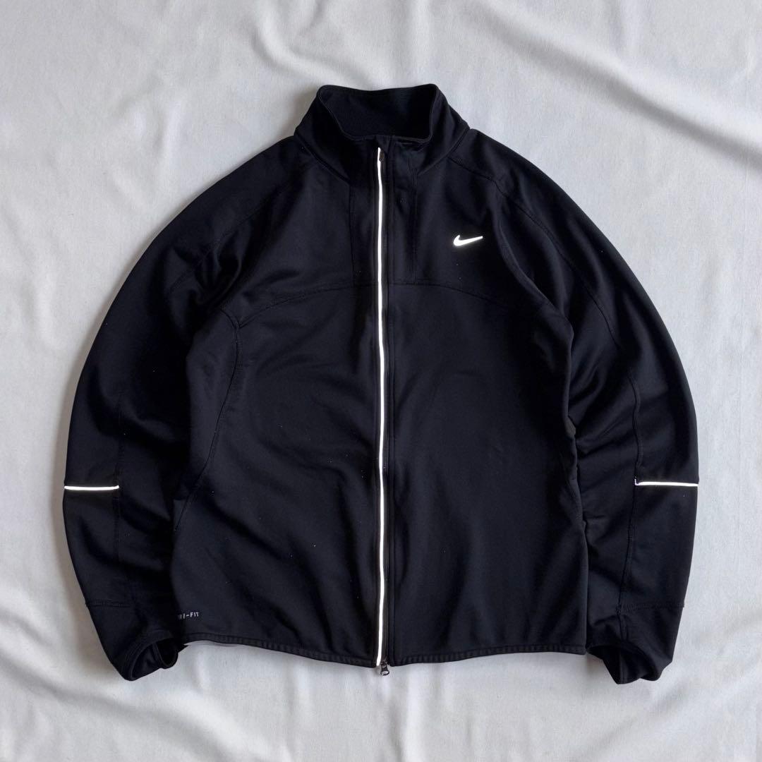 ジャケット・アウター 00s NIKE reflector running jacket BLK