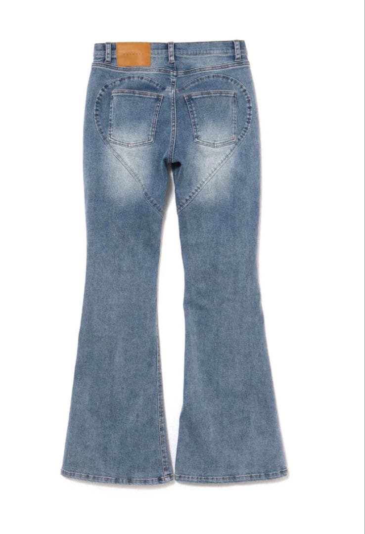 タグ付き ANDMARY Heart hip flare denim Mサイズ