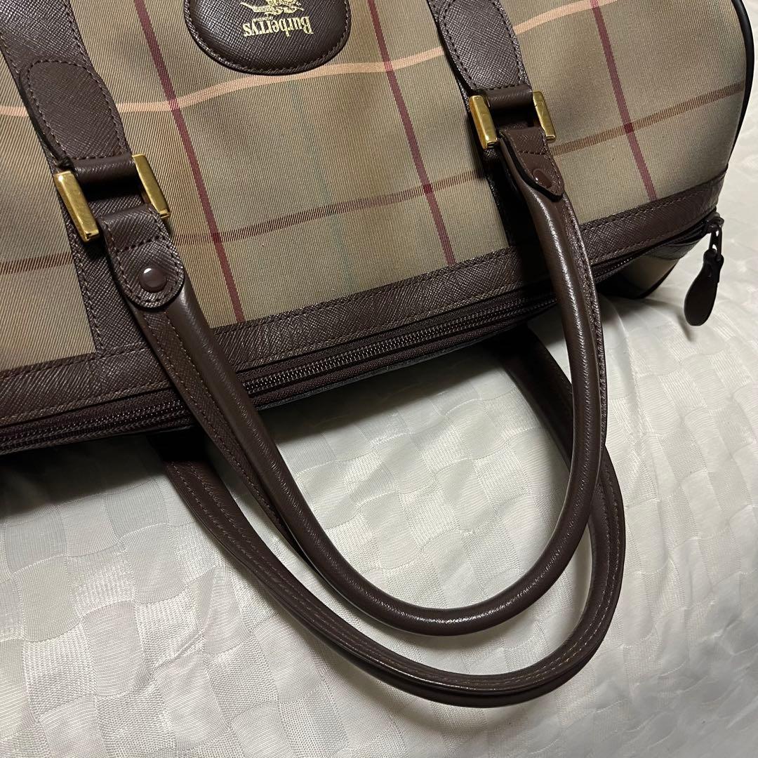 【美品】Burberrys バーバリー　ボストンバック ハンドバッグ　ホースロゴ