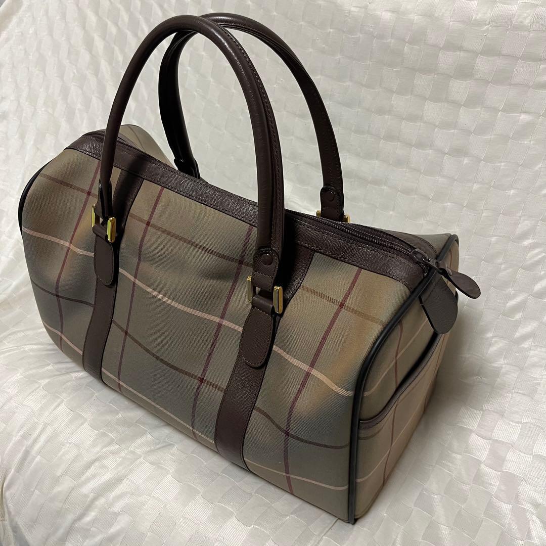【美品】Burberrys バーバリー　ボストンバック ハンドバッグ　ホースロゴ