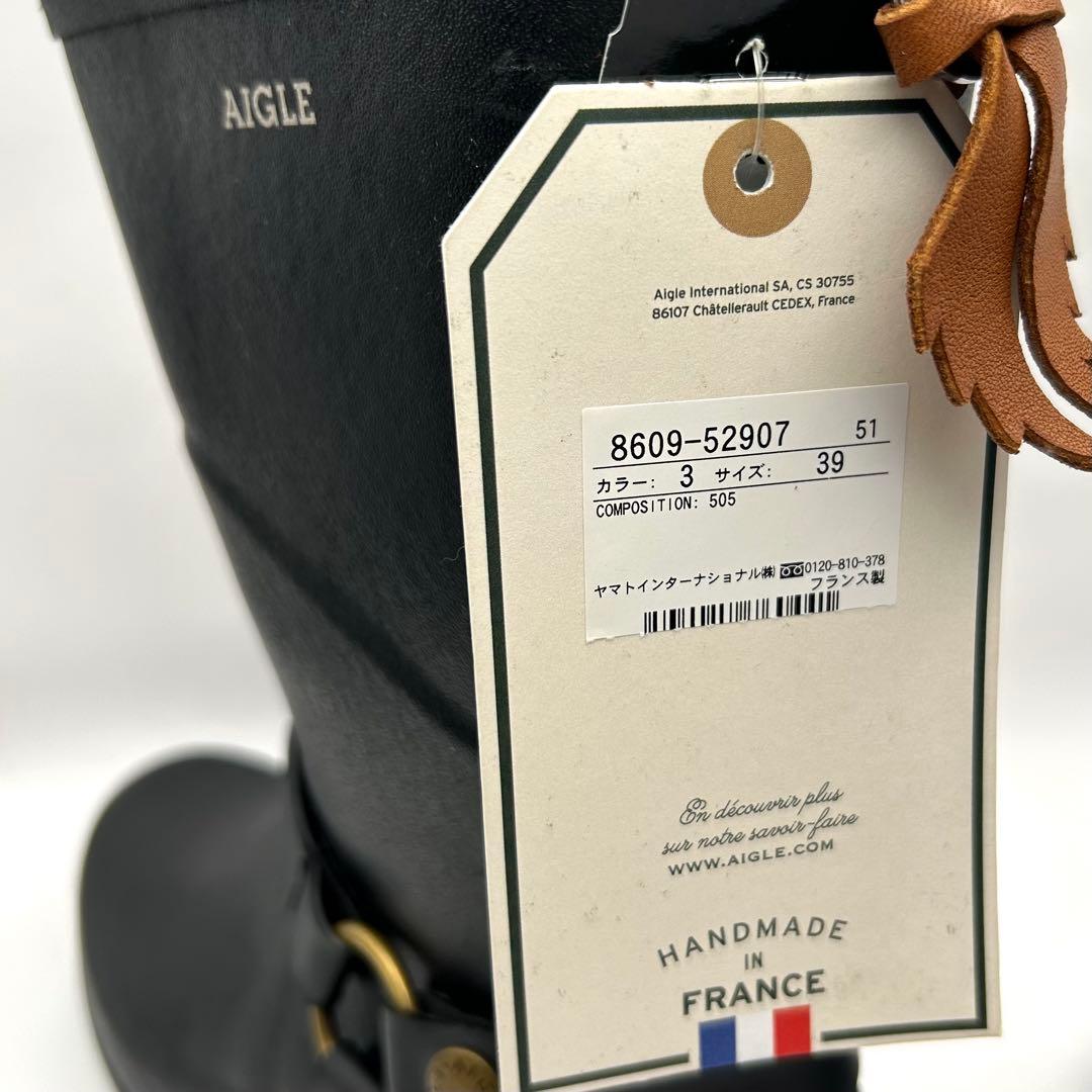 新品✨ AIGLE 【24.5㎝】 ミスジュリー ラバーブーツ ブラック