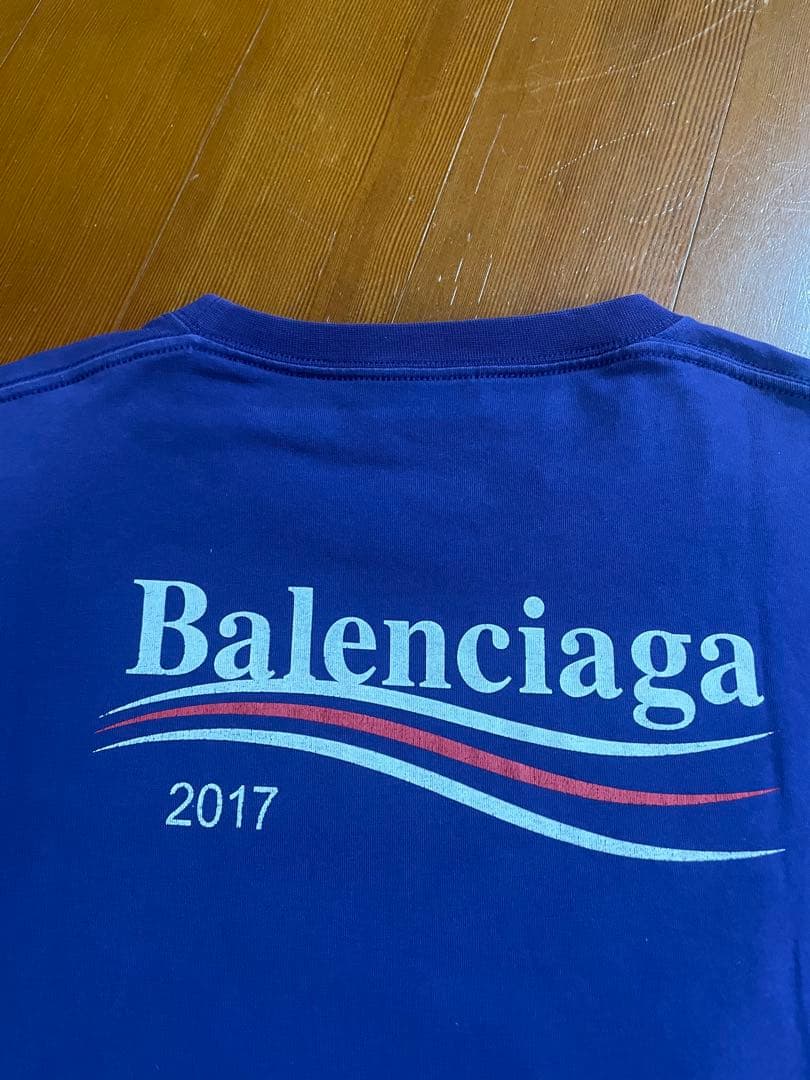 BALENCIAGAキャンペーンロゴ Tシャツ 2017