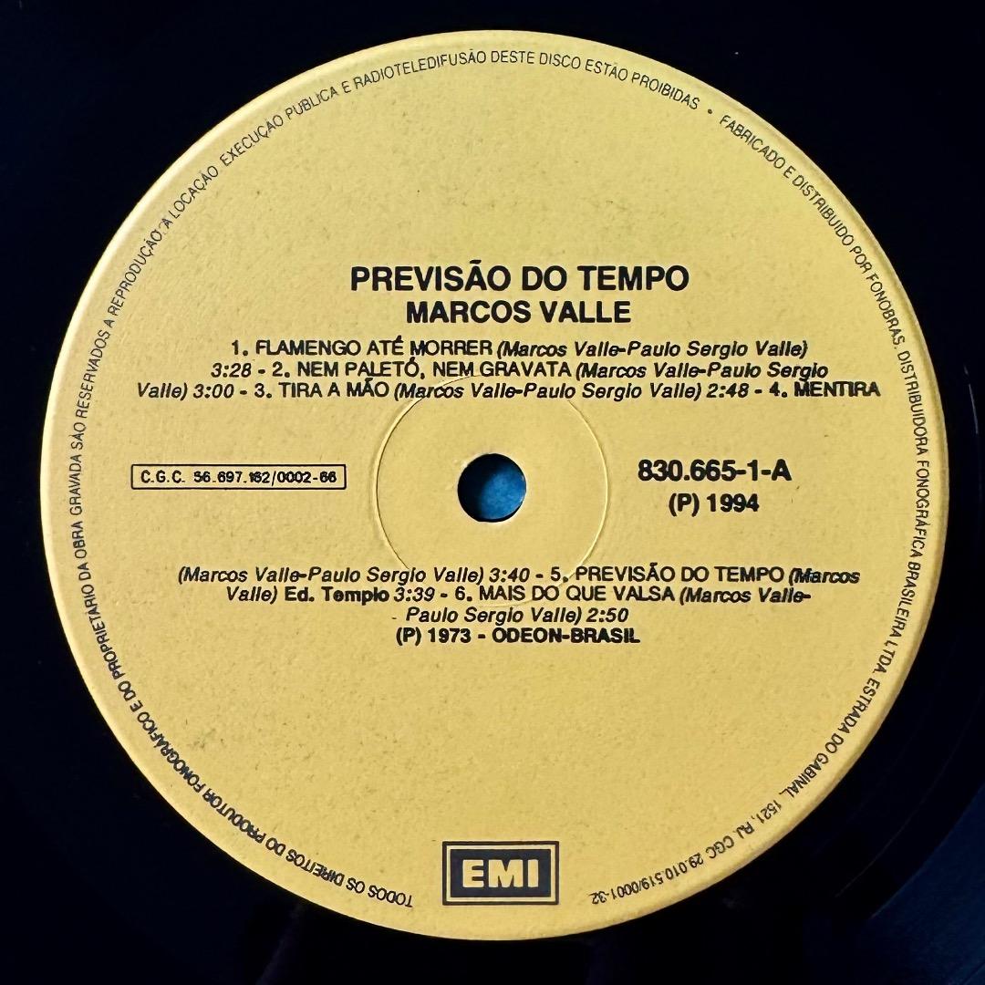 Marcos Valle Previsão Do Tempo 1994年再発盤