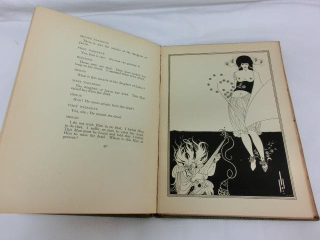 オスカー・ワイルド著『サロメ』オーブリー・ビアズリー画　1894年英語初版本