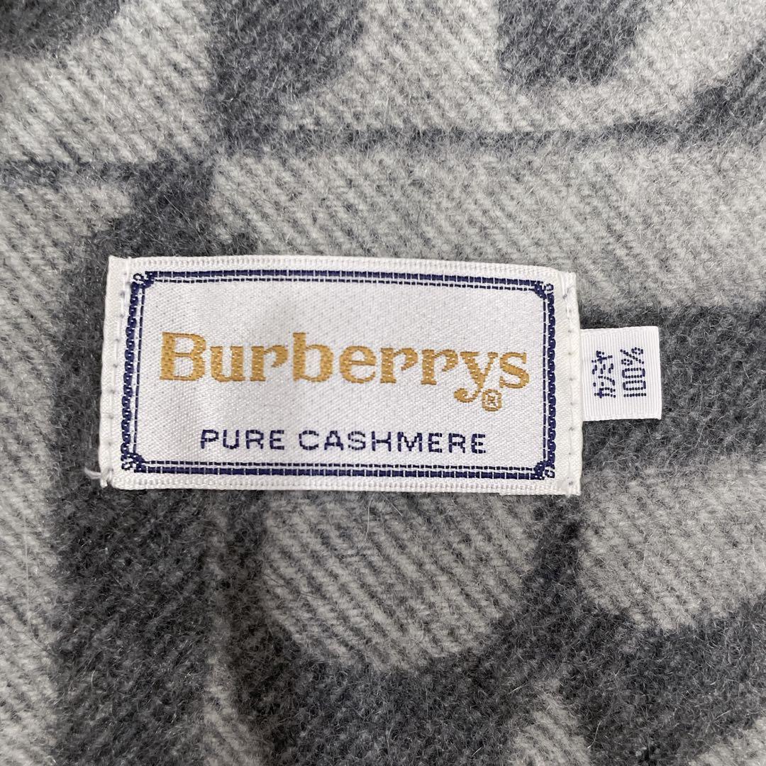 Burberrys バーバリーズ マフラー カシミヤ100% グレー Bロゴ