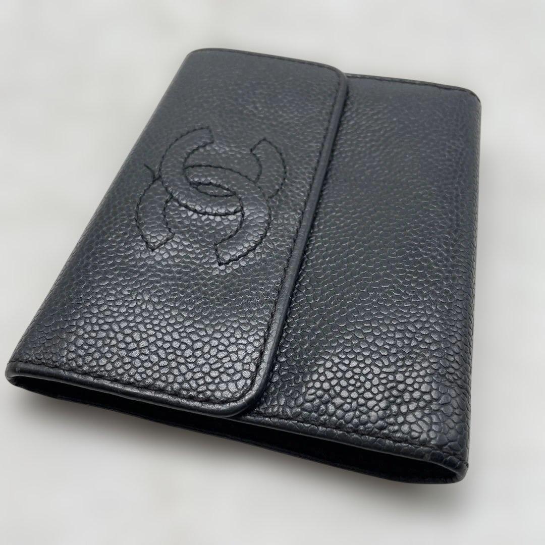 【mh/11.17/25】シャネル つ折り財布 ココマーク ゴールド金具