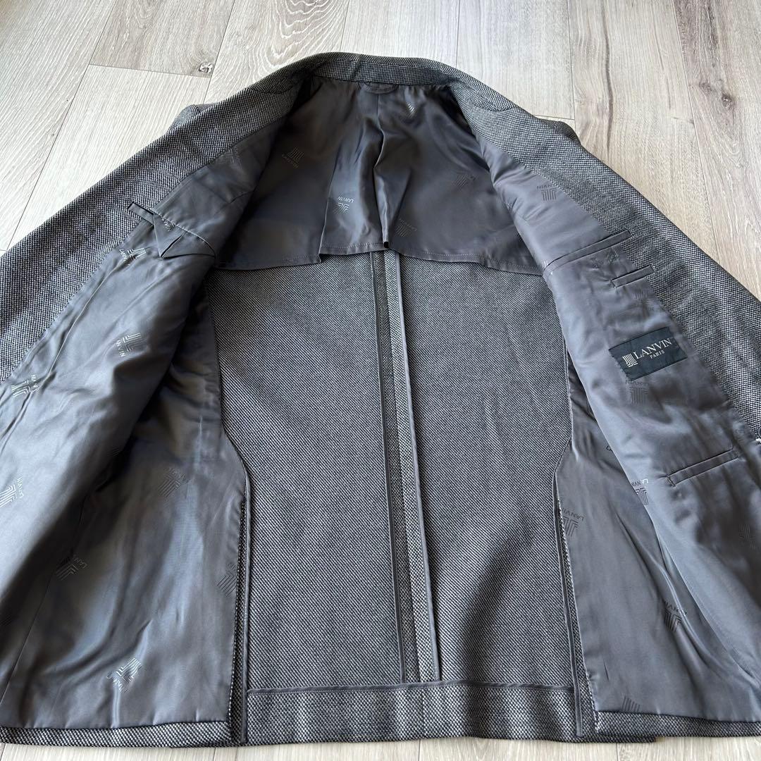 LANVIN ランバン ダブルブレストテーラードジャケット グレー メタルボタン