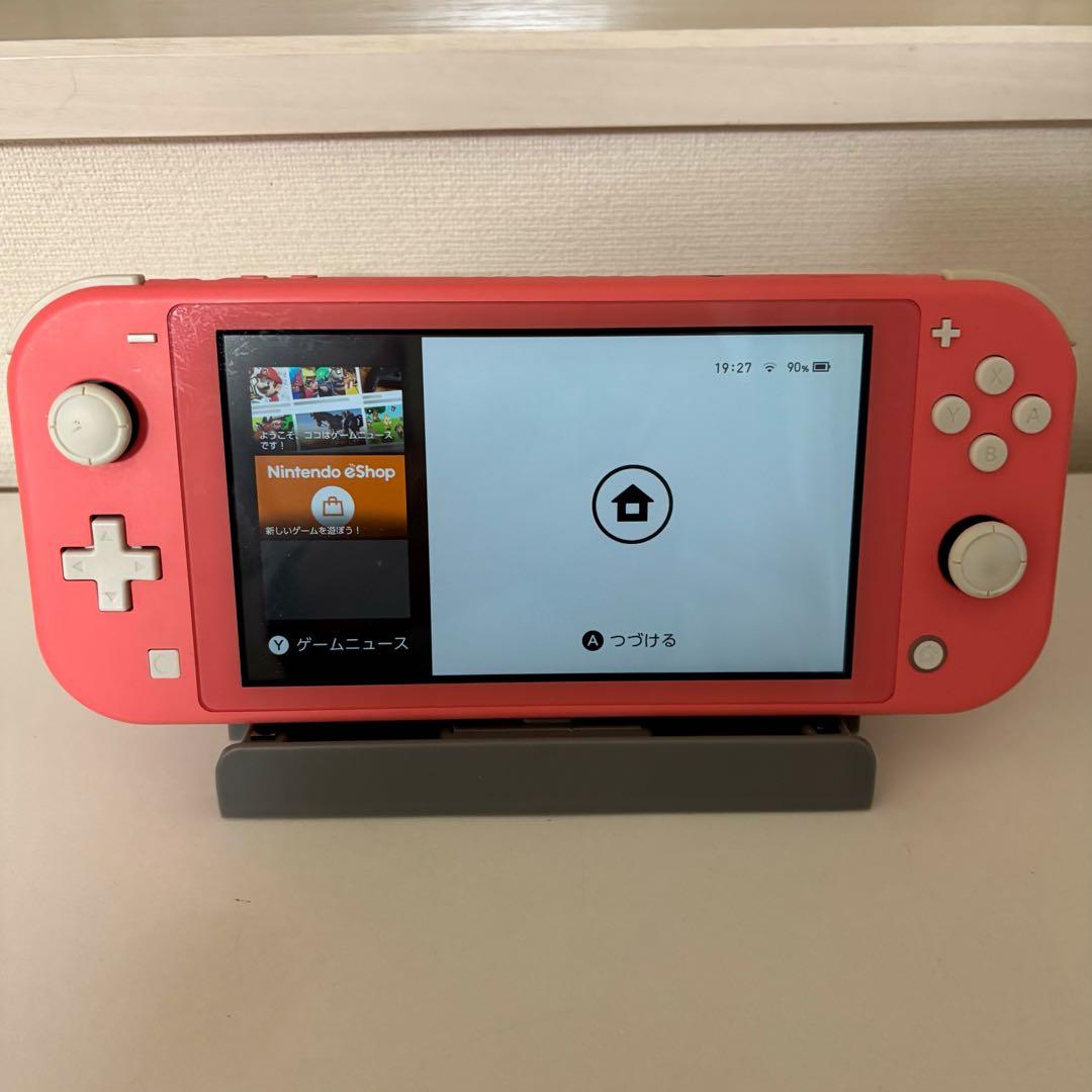 Nintendo Switch Lite コーラル 本体 充電器 スタンド付き