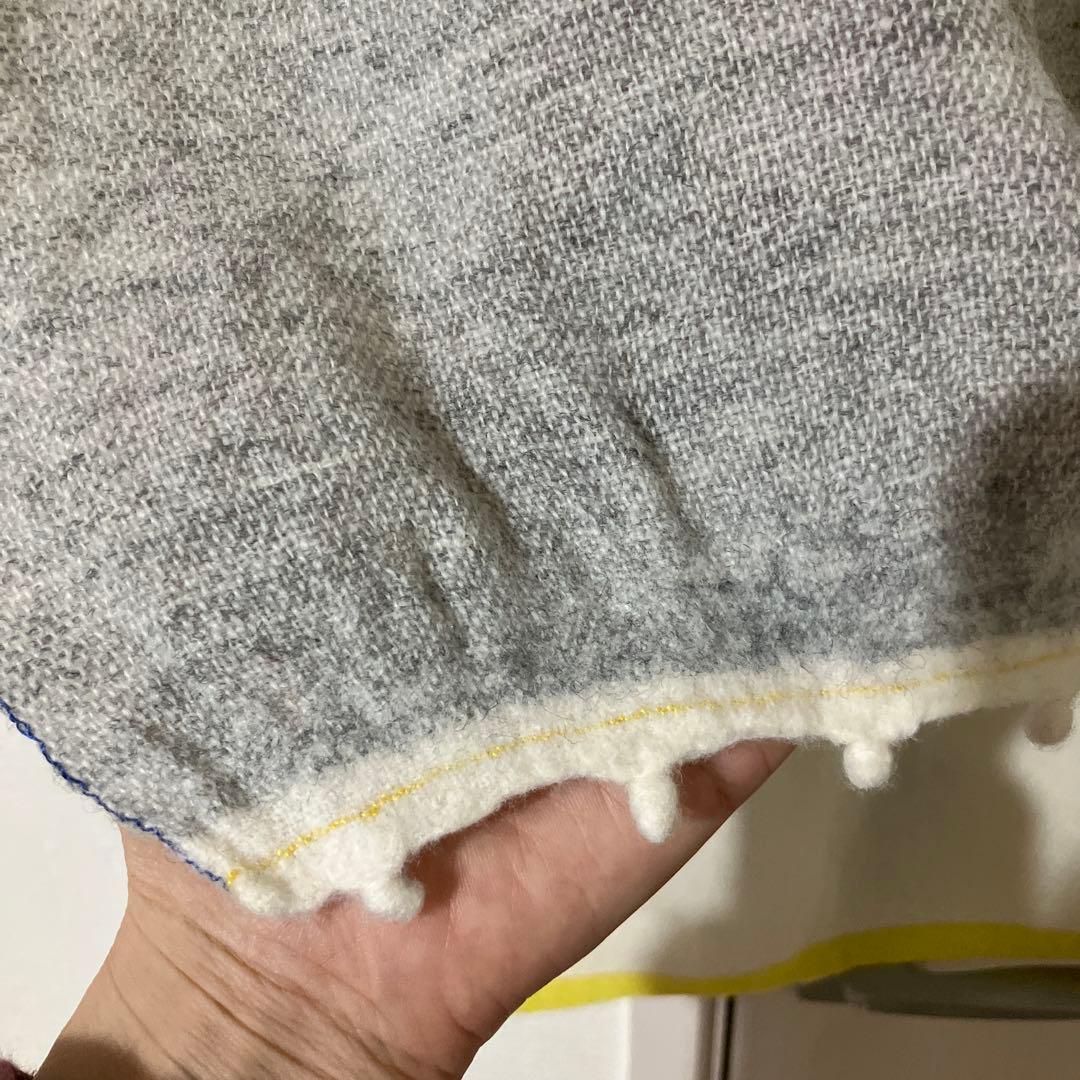 最終値下げです　舞良雅子さん　ホームスパン woolリネンストール
