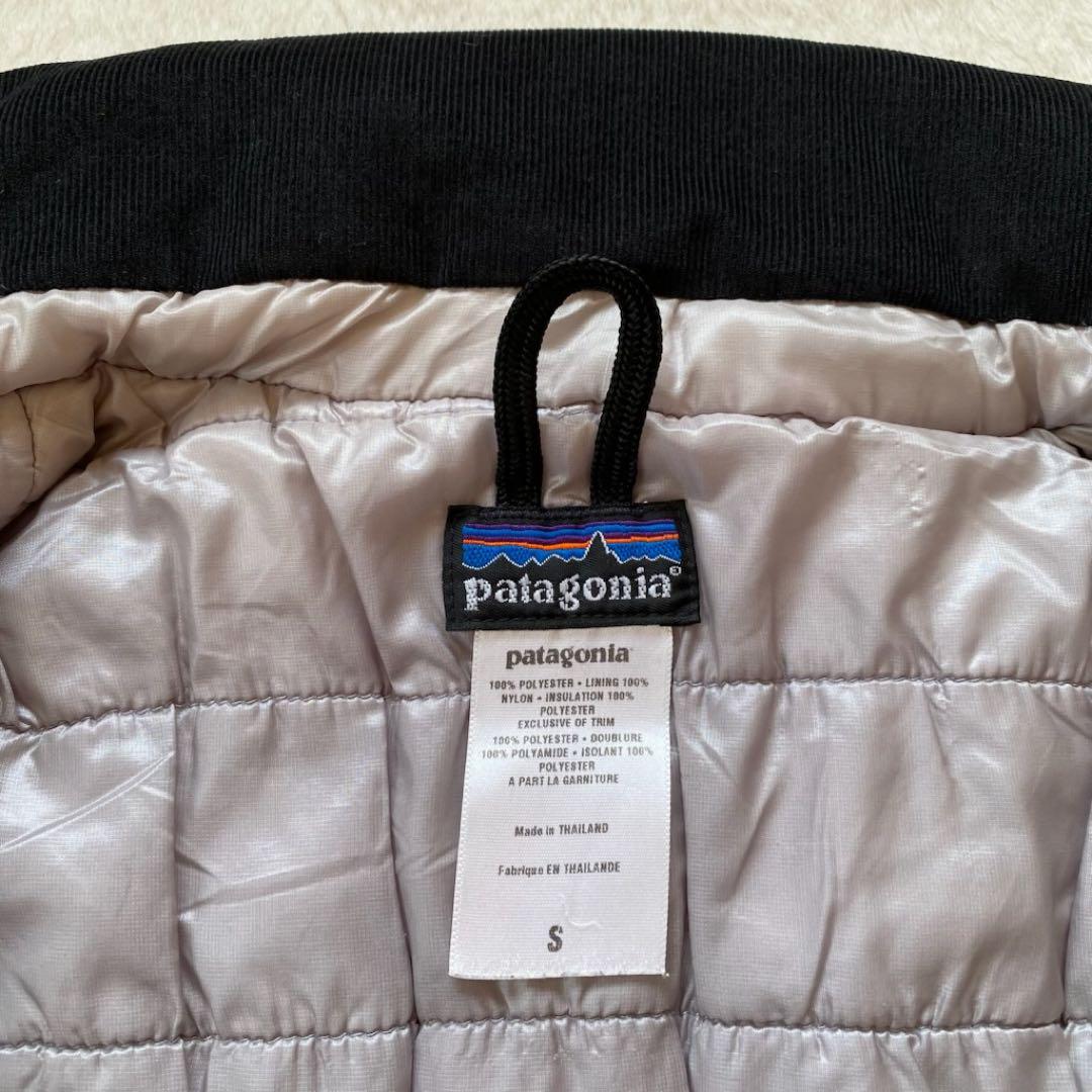 00s Patagonia マイクロパフベスト　パフボール　黒　ナイロン　S