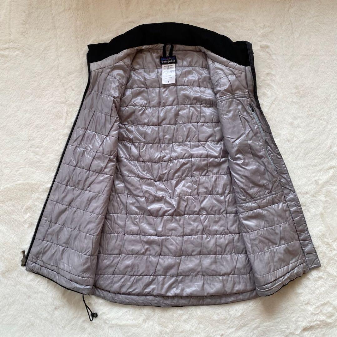 00s Patagonia マイクロパフベスト　パフボール　黒　ナイロン　S