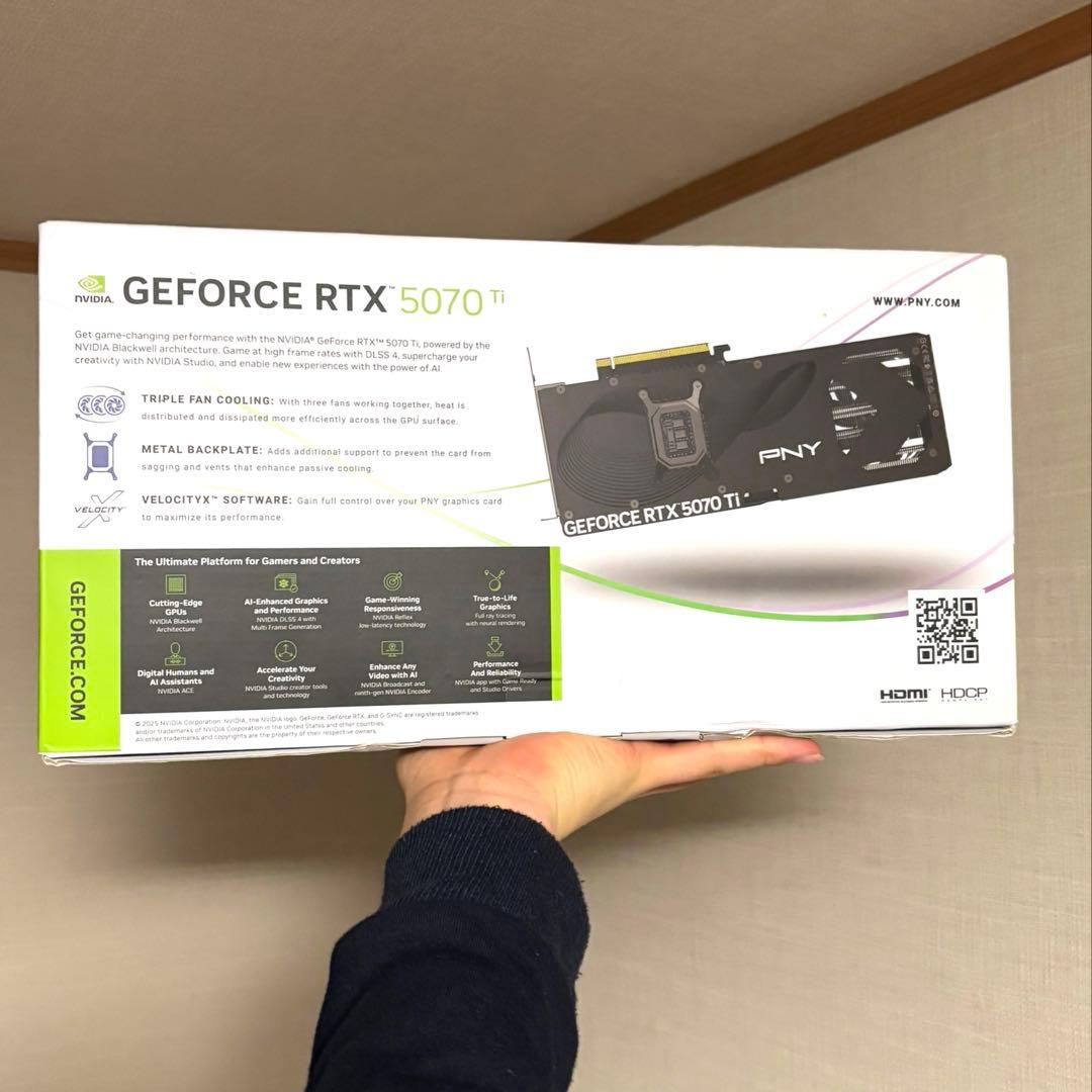 【新品】PNY GeForce RTX RTX5070Ti 16GB