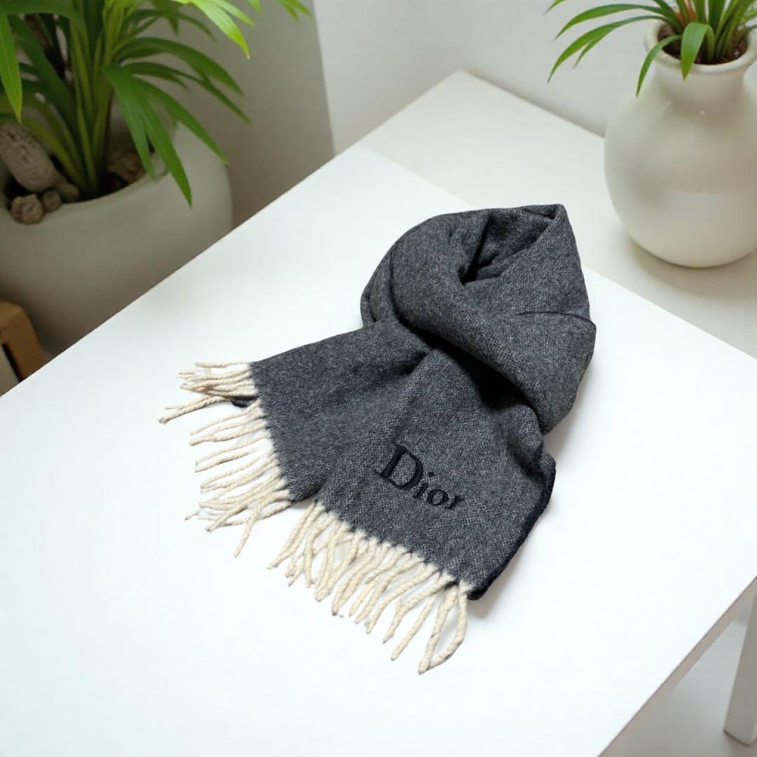 Bon Marché◎ ◆Christian Dior◆ マフラー/グレー
