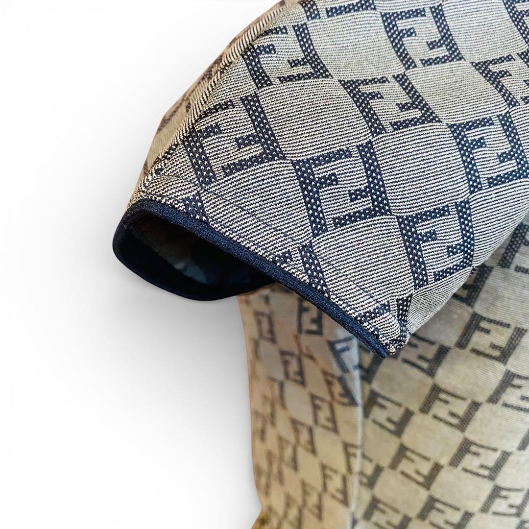 美品＊FENDI FF Zucca ポロシャツ 半袖 Size M イタリア製