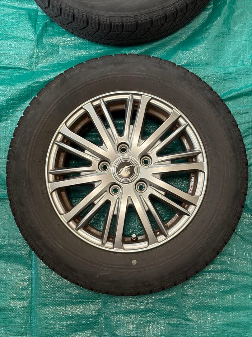 Fang アルミホイール15インチ(ブリヂストンブリザック付)195/65R15