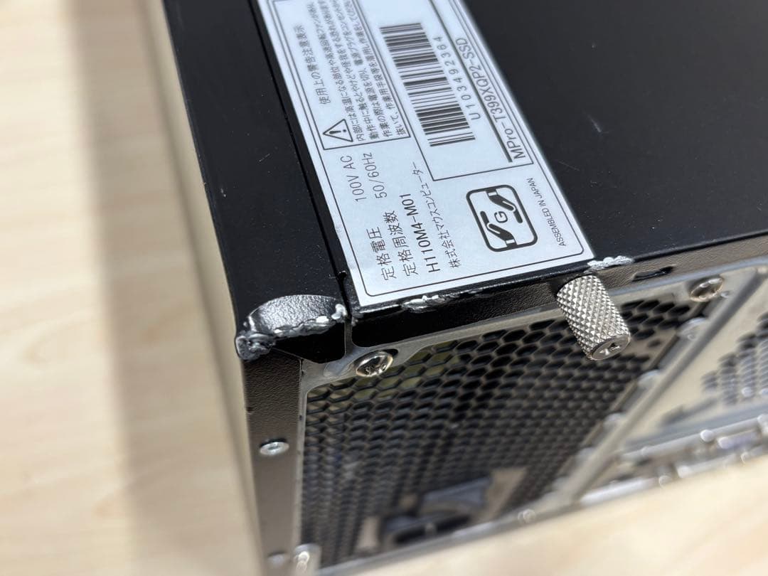 Mauseゲ－ミングPC　MPro-T399XQP2-SSD　ジャンク品