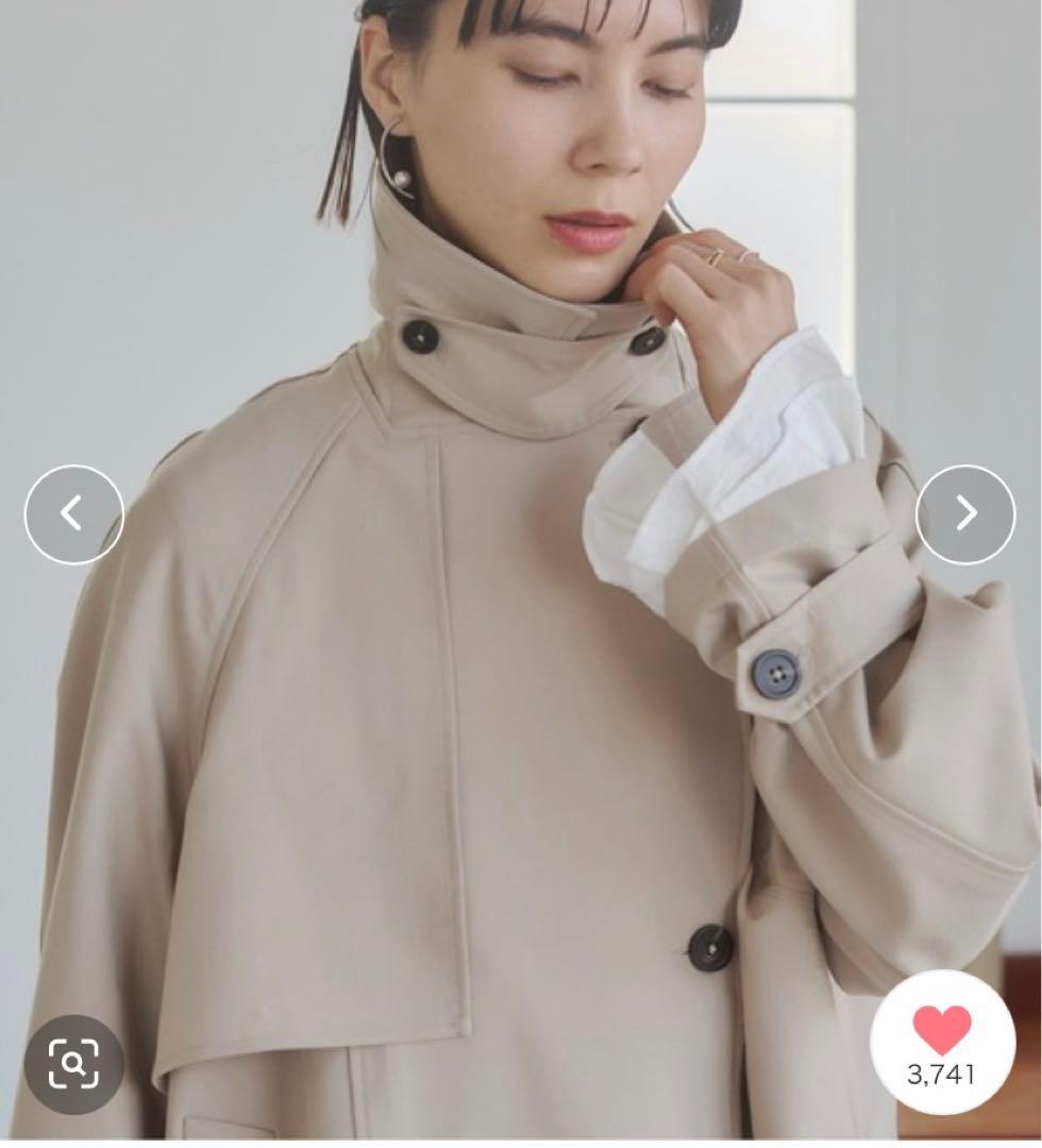 アユ超美品❣️ANGIE ショートトレンチコート ベージュ フリー