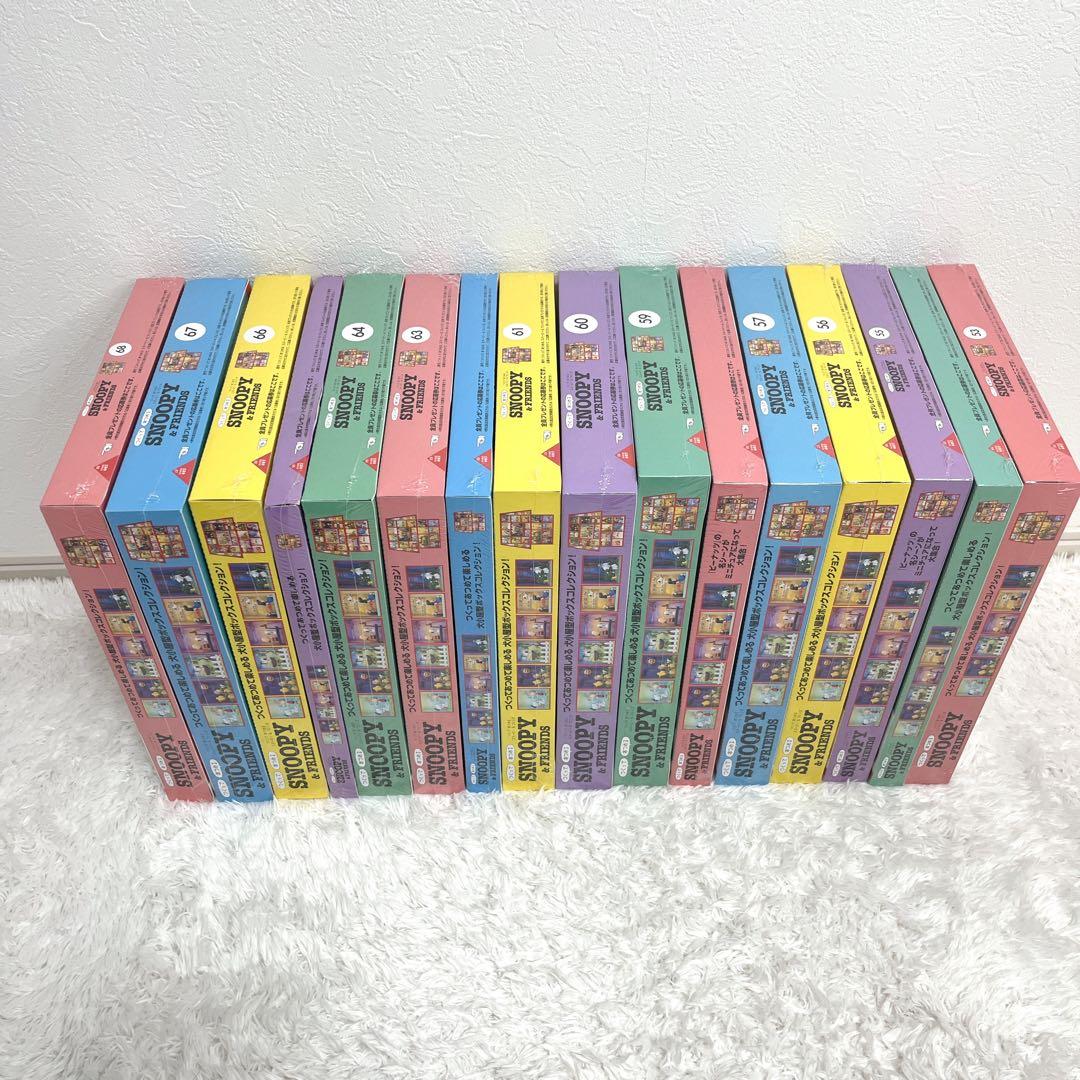 新品未開封 デアゴスティーニ スヌーピー&フレンズ 53〜68号
