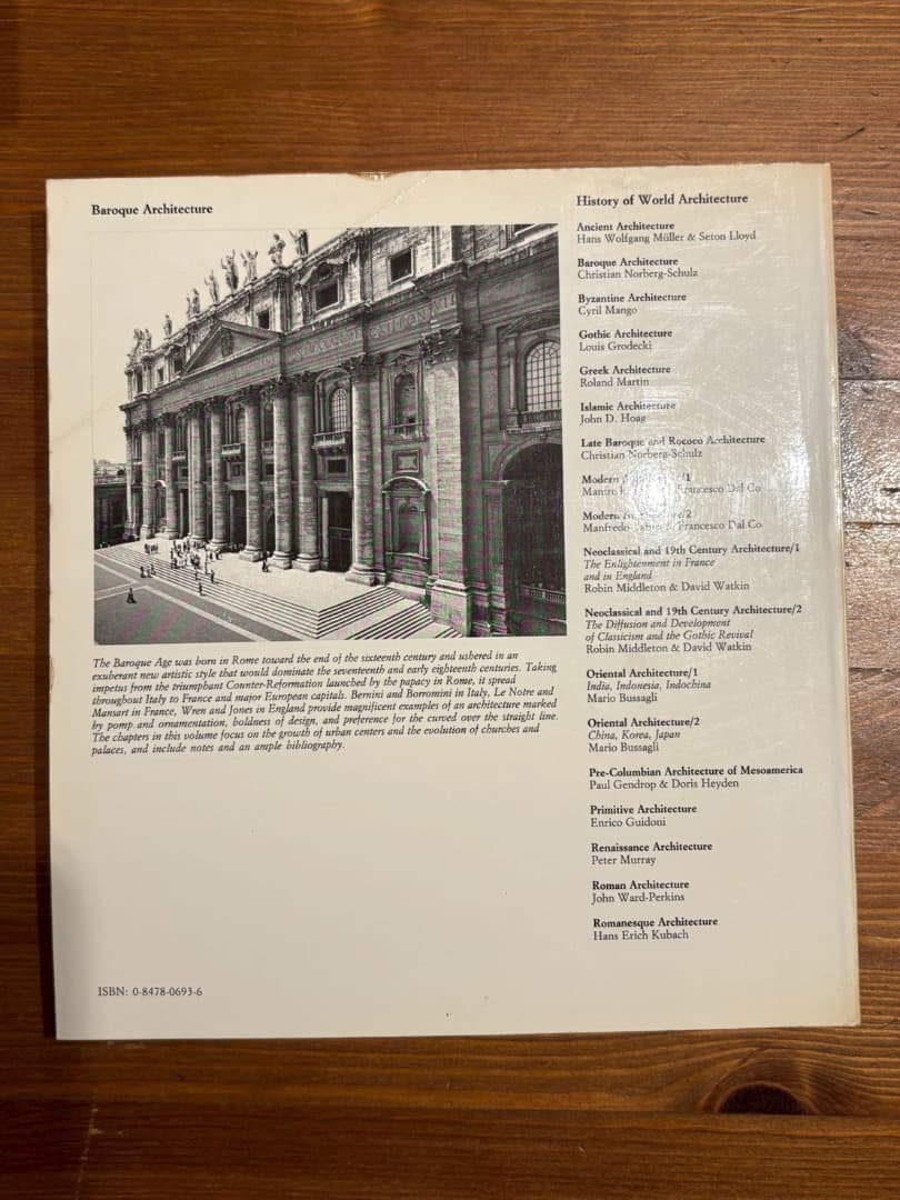 アート・デザイン・音楽 Baroque Architecture by Christian Norber